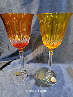 Multicolored wine glasses...