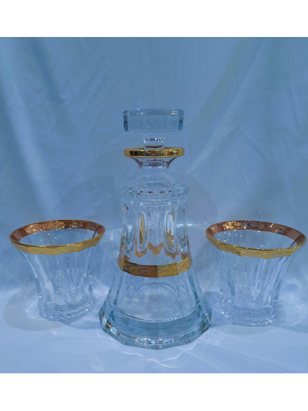 Set Bicchieri Whisky Decanter Vetro, Caraffa Whisky con Bicchiere