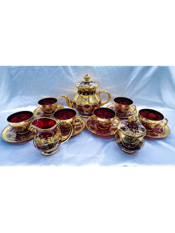 Luxury red tea set...