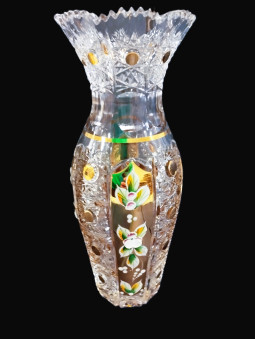 Vase cone with gold and...