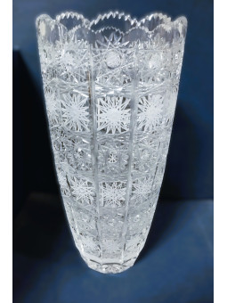 Cut barrel vase 31 cm